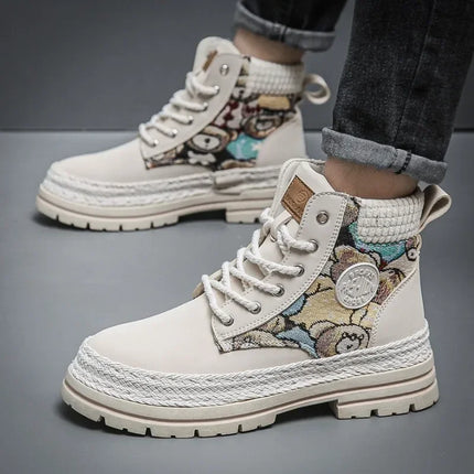 PDMCMS Mens Leather Ankle Chelsea Boots | Durable Chelsea Style