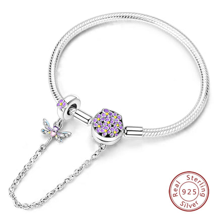 IQMAC Original Sterling Silver 925 Charm Bracelet For Women by zapcart