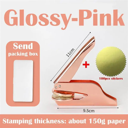 Personalized Embosser Stamp Customized DIY Wedding Envelope Party Invitation Card Private Logo Embossing Seal Customization by zapcart