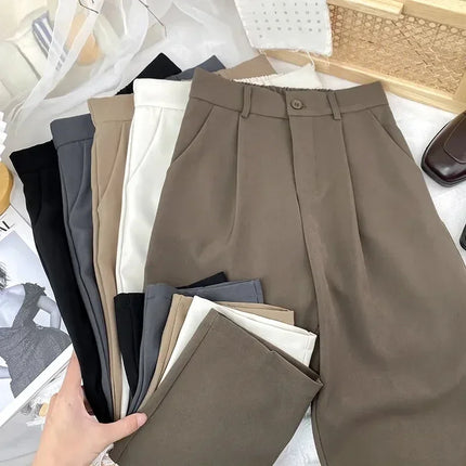 Women Harem Pants Elastic High Waist Black Office Trousers by zapcart