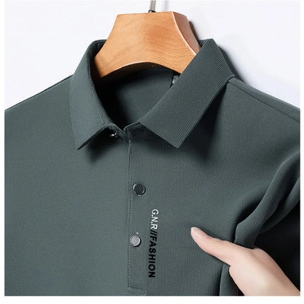 CN Guangdong Mens Polo Shirt Short Sleeve Breathable by zapcart