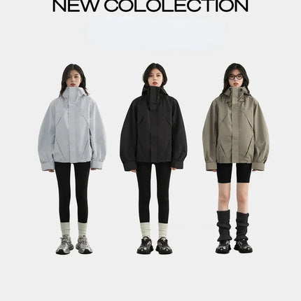 CHIC VEN Women Hooded Windproof Jacket For Outdoors by zapcart