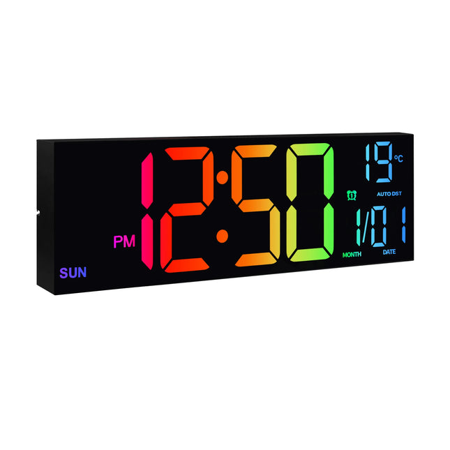 Zapcart 16 Digital Wall Clock With LED Display Living Room
