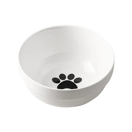 500ML Pet Ceramic Bowl Kitten Puppy Ceramic Bowl Water Feeder Cat Food Feeding Dish Dispenser with Raised Stand Cat Accessories by zapcart