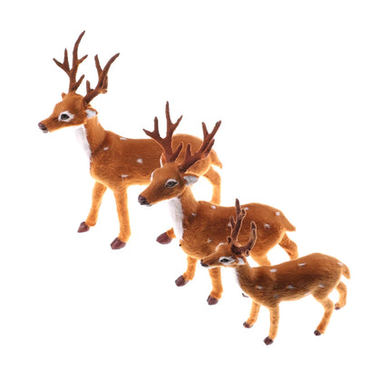 Choice Christmas Reindeer Miniature Plush For Fairy Gardens by zapcart