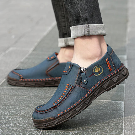Materswe Mens Casual Loafers Thick Soles Breathable Shoes by zapcart
