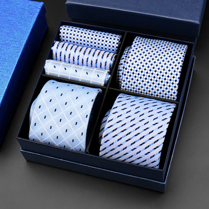 Mens Tie Hanky Set Burgundy Paisley Wedding Gift Box 3pcs by zapcart