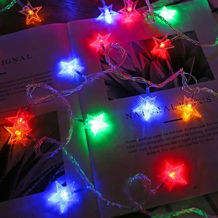 KIKIELF LED Star Fairy Lights Outdoor Garden Warm White by zapcart