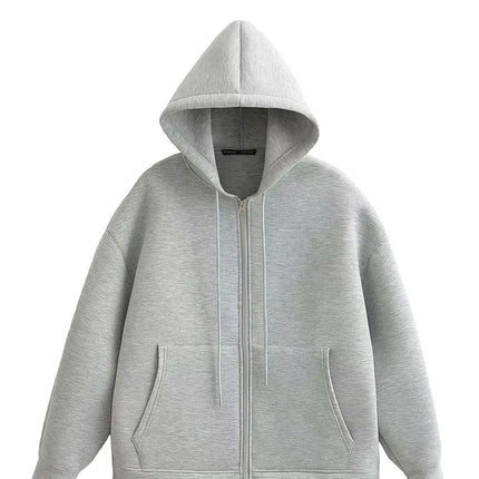 Trafza Hooded Autumn Jacket for Women Warm Casual Outerwear by zapcart
