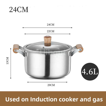 Uibqut Stainless Steel Double Bottom Soup Pot Home Cooks by zapcart