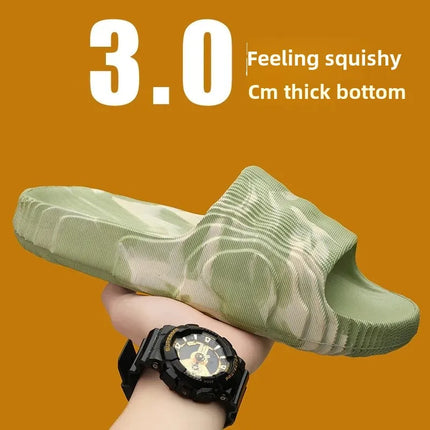 Zapcart Men's Camouflage Thick Bottom Beach Slippers
