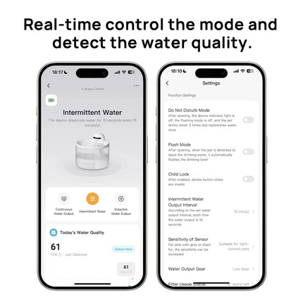 Hiigge Cat Water Fountain Wireless Automatic Pet Analytics by zapcart