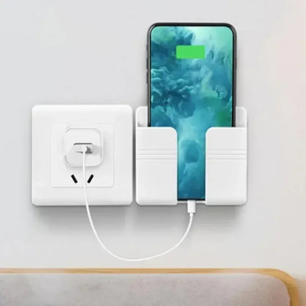 VIKEFON Wall Mounted Phone And Remote Holder Storage Box by zapcart