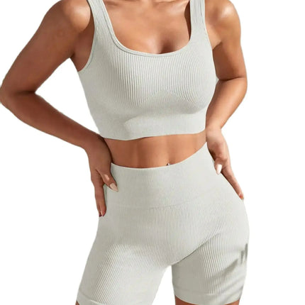 Shanjinxiu Women Seamless Quick Dry Yoga Set High Waist by zapcart