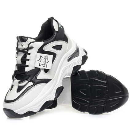 Height Increasing Platform Shoes Women Breathable Sneakers by zapcart