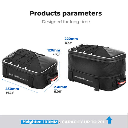 KEMiMOTO Top Bags For BMW Riders R1200GS LC R1250GS Luggage by zapcart