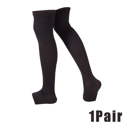 HDRSMTMED Varicose Vein Compression Socks OpenToe Knee Care by zapcart