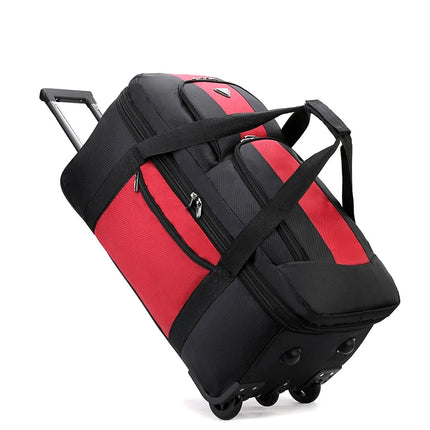Double Traveller Unisex Rolling Luggage With Wheels Large by zapcart