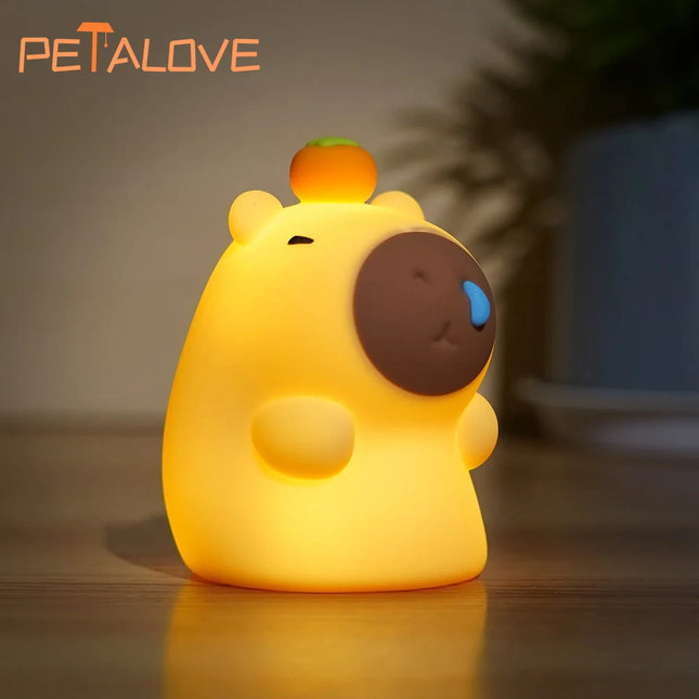 Capybapy Night Light Cute Animal Lamp For Kids Warm Light by zapcart