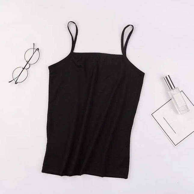 Camisole Slim Vest For Women Sexy Crop Top Black And White by zapcart