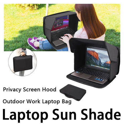 Lamgool Laptop Sun Shade Privacy Screen Hood Outdoors by zapcart