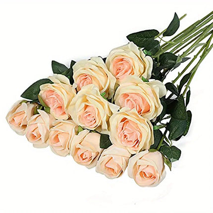 ZhejiangChoice Realistic Artificial Rose Bouquet for Weddings by zapcart
