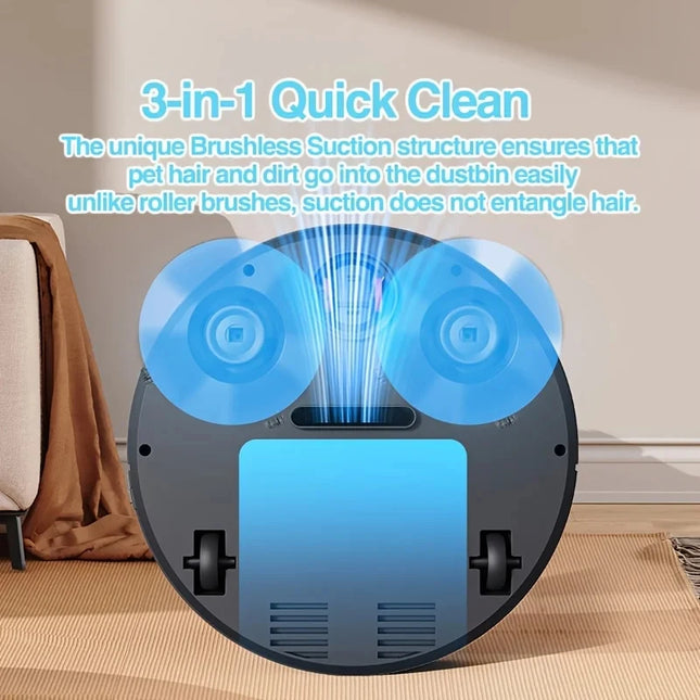 Xiaomi MIJIA 3 In 1 Smart Sweep Robot 4000Pa Suction Home by zapcart