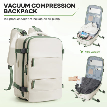 FLCCCN Unisex Vacuum Backpack With Pump Waterproof Travel by zapcart