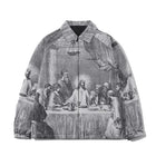 UETEEYCN Autumn Oversized Painting Print Men Jacket by zapcart