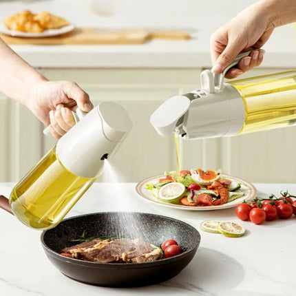 Choice 2in1 Glass Olive Oil Sprayer 500ml For Air Fryer by zapcart