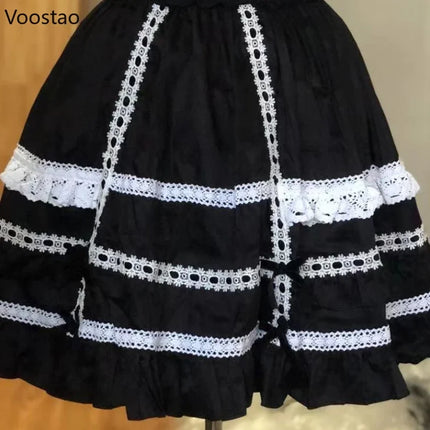 Voostao Japanese Sweet Lolita Mini Skirt Women Kawaii by zapcart