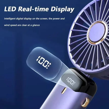 XMSJ USB Handheld Mini Fan Foldable 5 Speed Travel Neck by zapcart