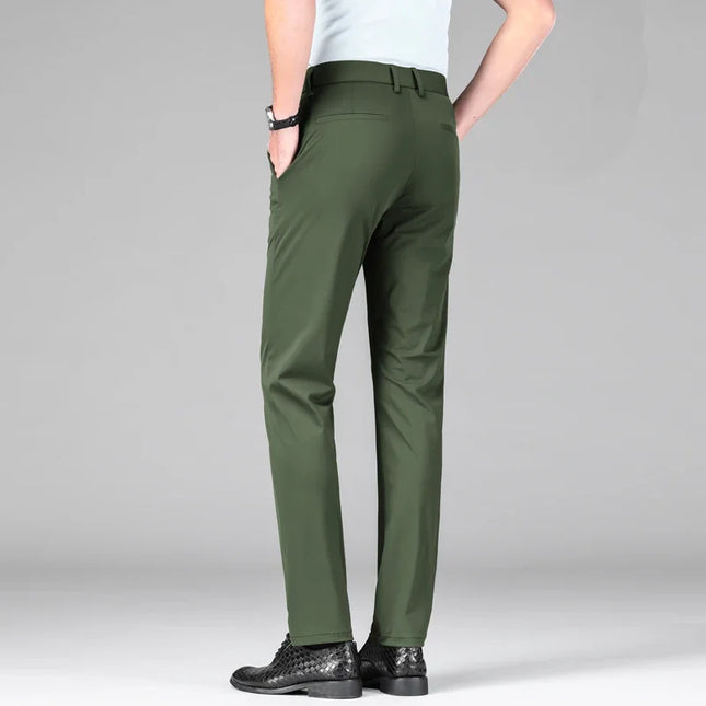 Scarlett Queen Mens New Ice Silk Stretch Office Suit Pants by zapcart