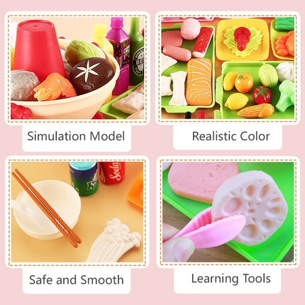 Kids Pretend Play Kitchen Set For Girls Interactive Toy by zapcart