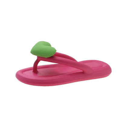 Rainbow Color Flip Flops Women Soft Sole Comfort Slippers by zapcart