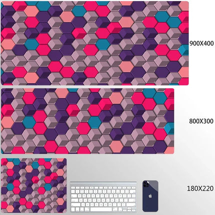 OLNYLO Premium Geometric Gaming Mousepad For Gamers 900x400 by zapcart