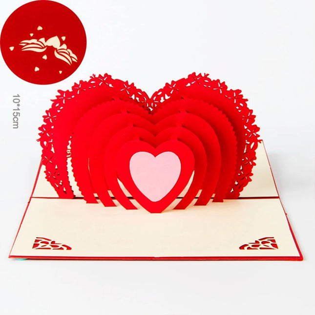Parehope 3D Pop Up Valentine Card For Wife And Friends by zapcart