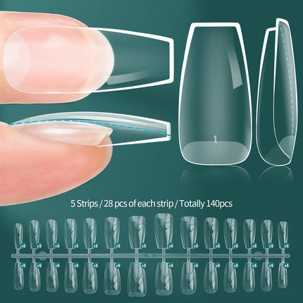 Nailpop Instant Apex Nail Tips Pro Thick Extensions DIY by zapcart