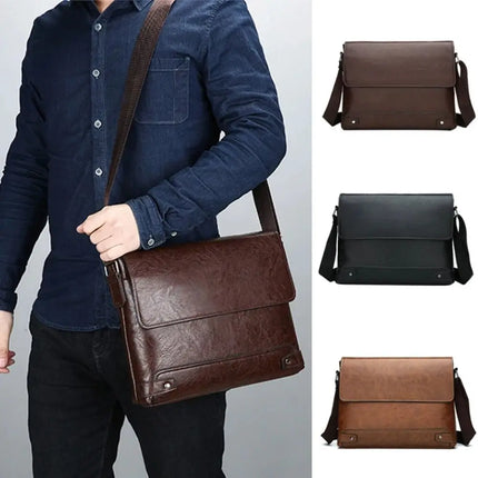 CN Men PU Leather Briefcase Laptop Bag For Business by zapcart