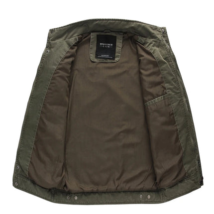 FujianChoice Men Casual Army Cargo Jacket Plus Size M To 6XL by zapcart