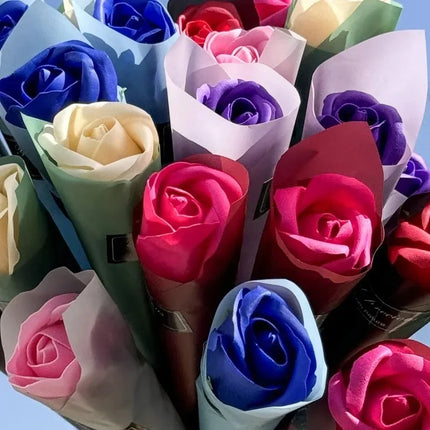 Soap Rose Artificial Flowers Gift For Valentines Day by zapcart