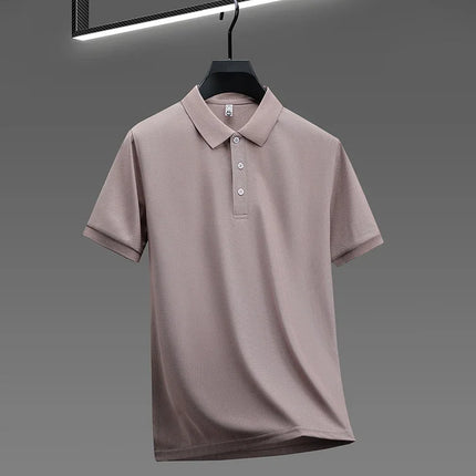 Zhejiang Choice Mens Solid Color Polo Shirt Breathable by zapcart