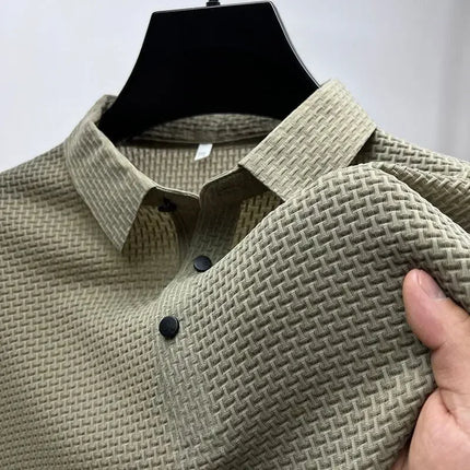 Fujian Choice Mens Polo Shirt Ice Silk Breathable Comfort by zapcart
