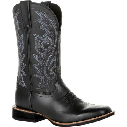 Dutrieux Western Boots Men Handmade Leather Mid Calf by zapcart