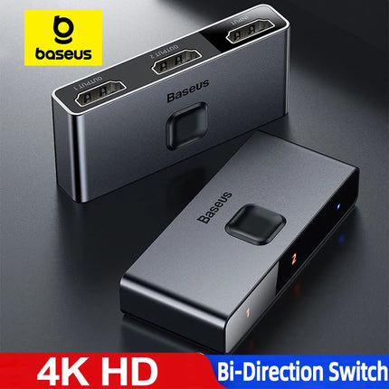 Baseus 4K HDMI Switch For Xiaomi Mi Box PS4 TV Box 1x2 by zapcart