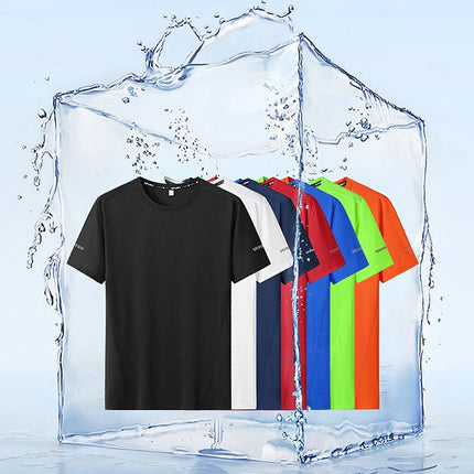 PATELISCN 9XL Quick Dry Plus Size Mens Round Neck T Shirt by zapcart