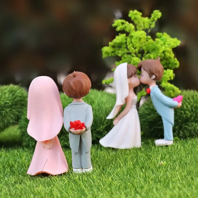 Choice Bride And Groom Figurine Set For Wedding Decor by zapcart