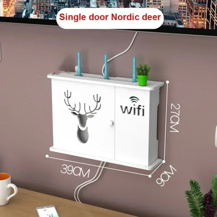Dreamburgh Wall Mounted Router Shelf Living Room Storage by zapcart