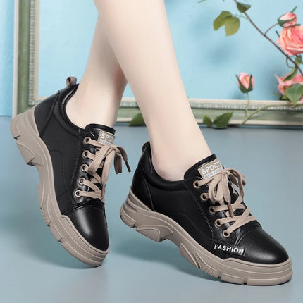 Women Non Slip Soft Leather Sneaker For Trekking Shoes by zapcart