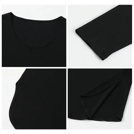 Chic Ven Women T Shirts Loose Casual U Neck Long Sleeve Top by zapcart